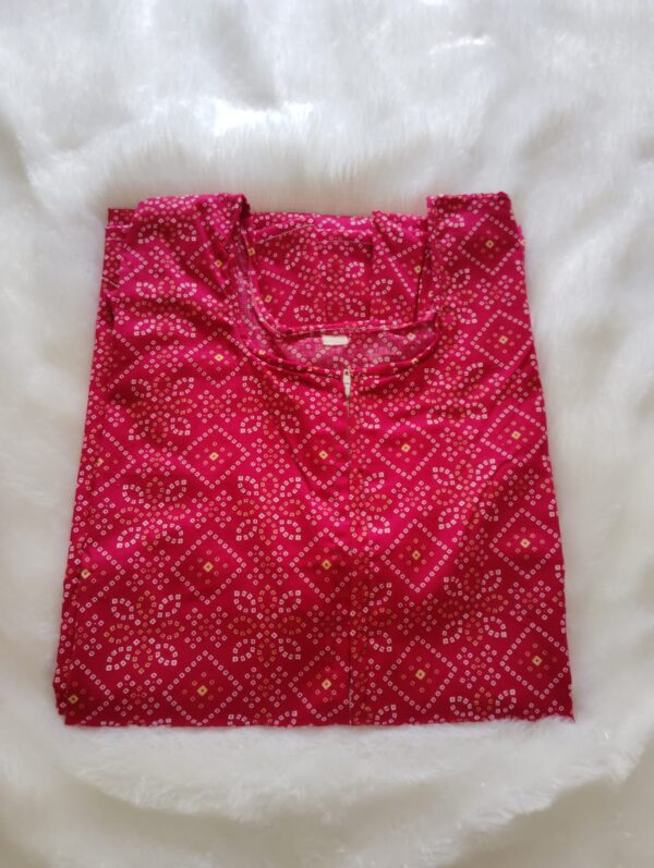 LCN 1-Pink, Elegant Women's A-Line cotton nighty with pocket Free Size