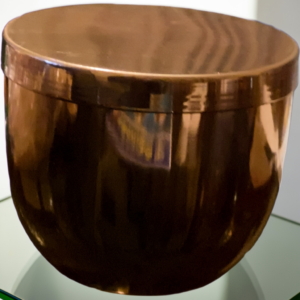 Rose gold metal Jar