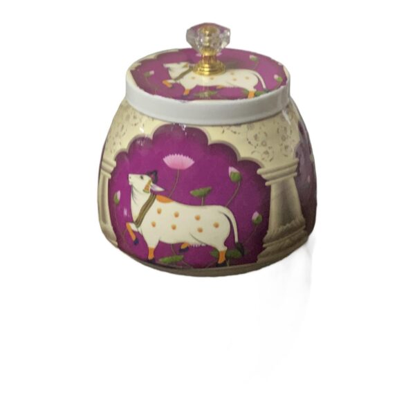 Purple Pichwai Jar - Image 2