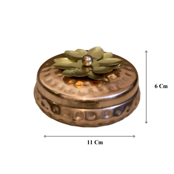 Hammered copper plated bowl - Image 2