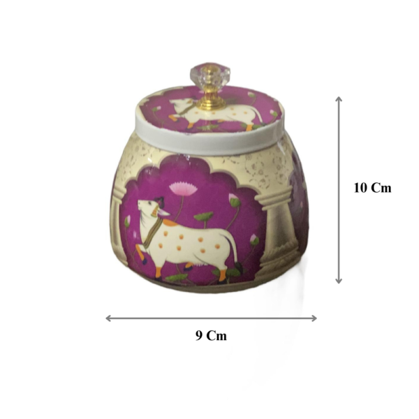 Purple Pichwai Jar - Image 3